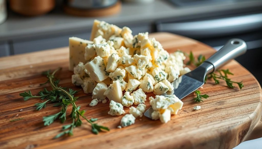 How to Crumble Blue Cheese